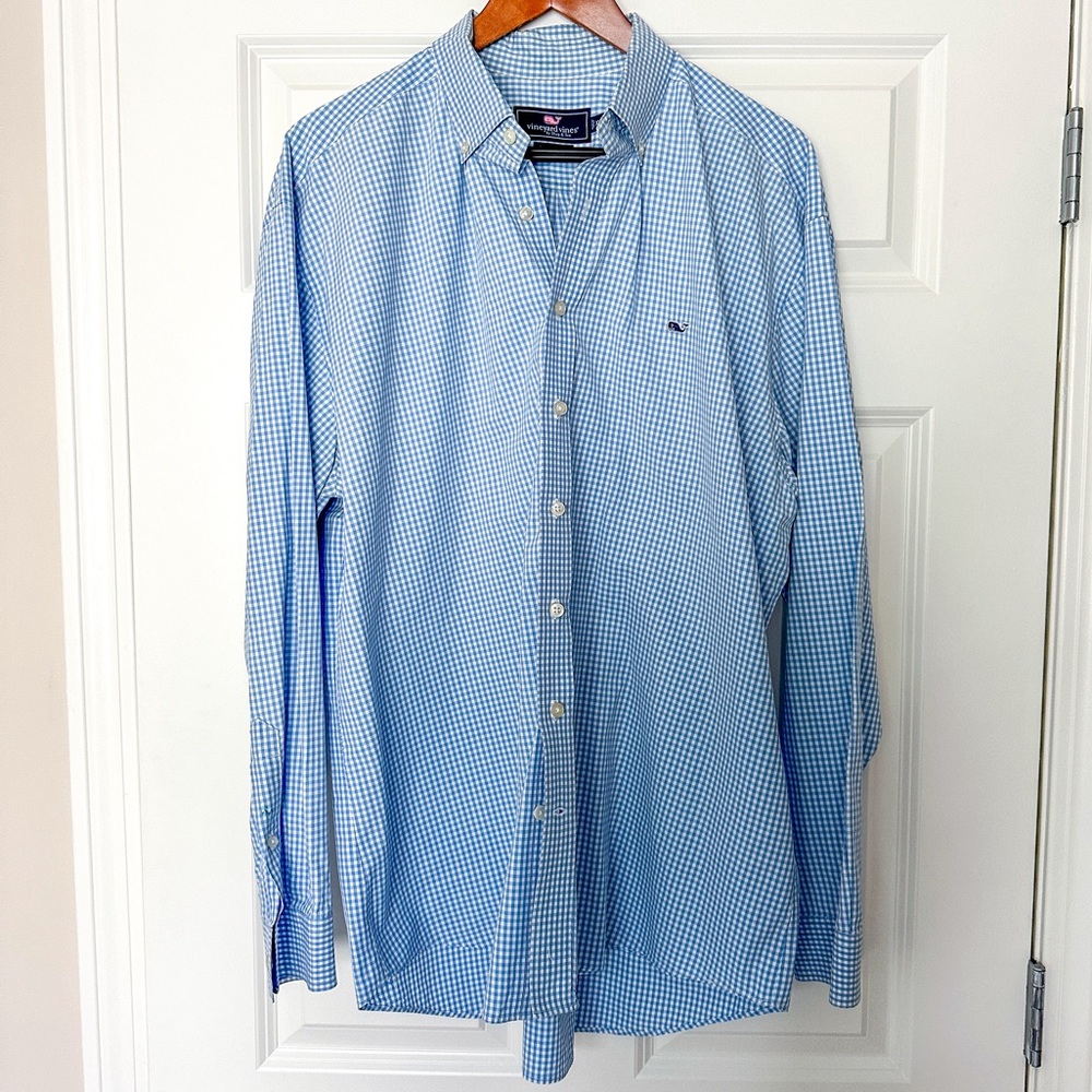 Vineyard Vines Long Sleeve Button Down Whale Shirt